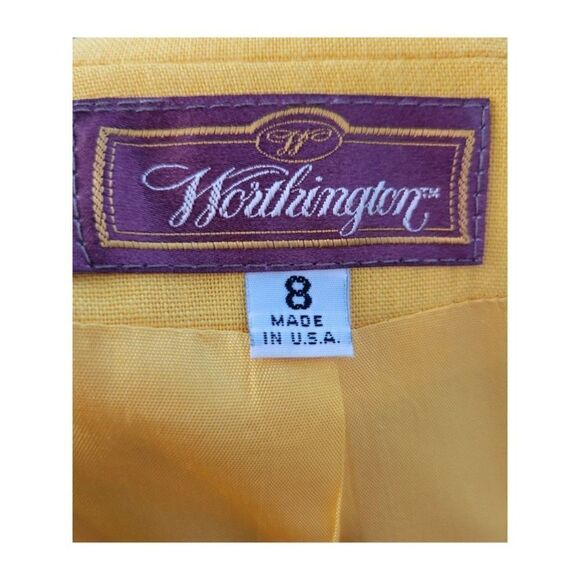 Vintage 90's Bright Yellow Oversized Blazer - Picture 6 of 6